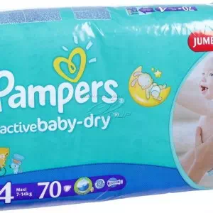 Подгузники для детей Pampers Active Baby-dry Maxi 4 №70 7-14кг- цены в Днепре