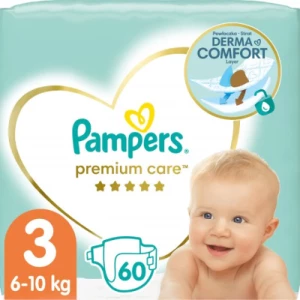 Подгузники для детей PAMPERS Premium Care midi (6-10кг) №60- цены в Житомир