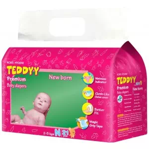 Подгузники для детей TEDDYY Premium, размер 1 (XS, 2-5кг), упаковка 21шт- цены в Хмельнике