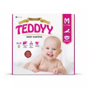 Подгузники для детей TEDDYY Premium, размер 3 (M, 6-11кг), упаковка 42шт- цены в Глыбокая