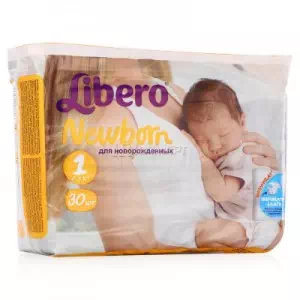 Підгузки Libero Baby Soft (2-5кг) №30- ціни у Дніпрі