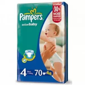 Подгузники Pampers Active Baby Макси №70- цены в Бровары