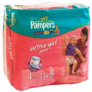 Підгузки Pampers Active Girl Pants 4 9-14кг Максі №23- ціни у Хмільнику