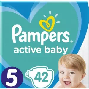 Підгузки PAMPERS Active Baby Junior (11-16кг) №42- ціни у Кременчуці