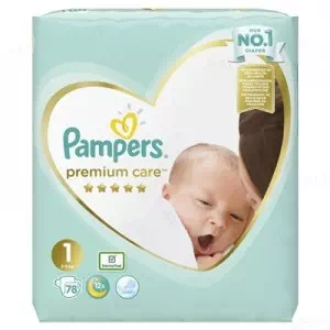 Подгузники PAMPERS Premium Care Newborn (2-5кг) №78- цены в Кременчуге
