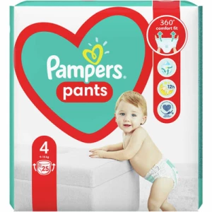 Подгузники-трусики PAMPERS Pants Maxi (9-15кг) №25- цены в Миргороде