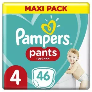 Подгузники PAMPERS трусики Pants Maxi (9-15кг) №48- цены в Новомосковске