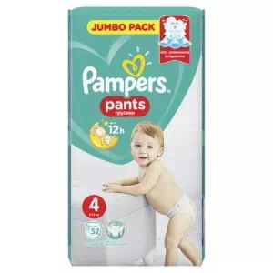 Подгузники PAMPERS трусики Pants Maxi Джамбо (9-15кг) №52- цены в Глыбокая