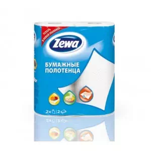 Рушник Zewa Плюс білі 2-шарові N2- ціни у Києві