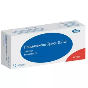 Прамипексол Орион таблетки 0,7мг №30- цены в Никополе