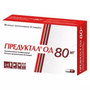 Предуктал ОД 80 мг капсули прол./д., тв. по 80 мг №30 (10х3)- ціни у Покровську