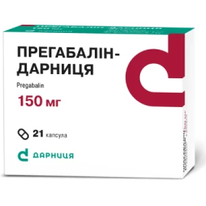 Прегабалін-Дарниця капсули по 150 мг №21- ціни у Добропіллі