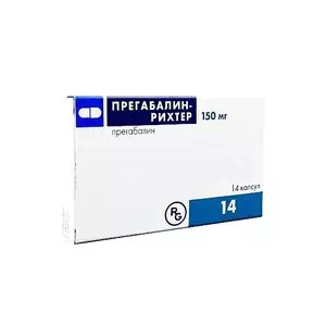 Прегабалин-Рихтер капсулы 150 мг №14- цены в Полтаве