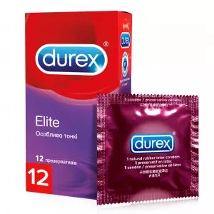 Презервативы Durex Elite (особенно тонкие) №12- цены в Пологах