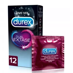Презервативи Дюрекс Dual Extase №12- ціни у Покрові