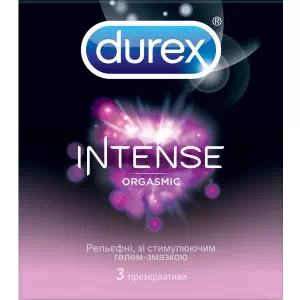 Презервативи Дюрекс Intense Orgasmic N3- ціни у Соснівці