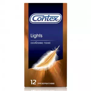 ПРЕЗЕРВАТИВЫ CONTEX® LIGHTS (особенно тонкие) №12- цены в Днепре
