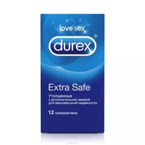 ПРЕЗЕРВАТИВИ DUREX EXTRA SAFE (максимальна надійність) №12- ціни у Умані
