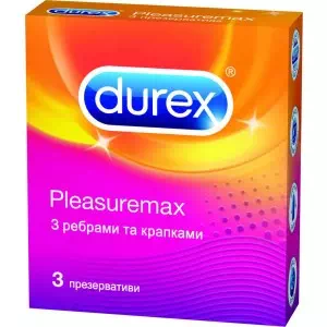 Презервативи Дюрекс PLEASUREMAX N3- ціни у Дніпрі