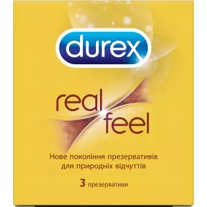 Презервативи Дюрекс REALFEEL N3- ціни у Харкові