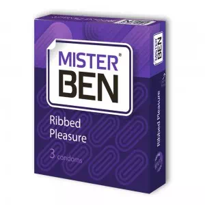 Презервативи Mr. Ben ребристі (Mr. Ben ribbed 3)- ціни у Дніпрорудному