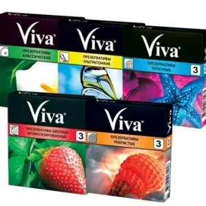 Презервативы Viva №3 цветные аромат.- цены в Кременной
