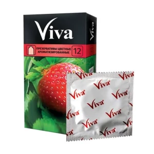 Презервативи VIVA кольорові ароматизовані №12- ціни у Кропивницький