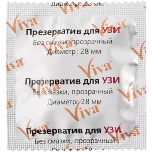 Презервативи Viva д УЗД ректо-вагін. №1 б мастила, прозр.- ціни у Покровську