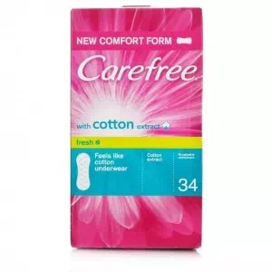 Прокладки Carefree with Сotton extract Fresh 34 4307- ціни у Южноукраїнську
