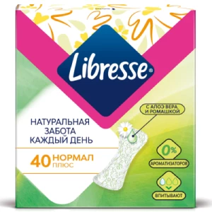 Прокладки щоденні гігієнічні Libresse Natural Care 40 шт- ціни у Кропивницький