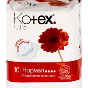 Прокладки Котекс ультра Dry нормал плюс №10- ціни у Одесі