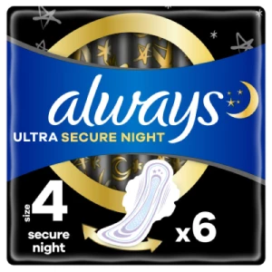 Прокладки Always Ultra Безопасная ночь Single с ароматом №6- цены в Черкассах