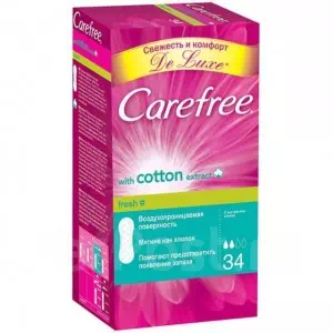 Прокладки Carefree with Cotton extract fresh №34- ціни у Червонограді
