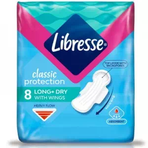 Прокладки Libresse Classic Protection Long Drai №8- цены в Золочеве