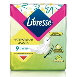 Прокладки Libresse Natural Care Ultra Super №9- цены в Днепре