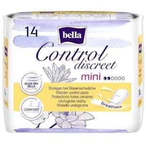 Прокладки урологічні Bella Control Discreet mini №14- ціни у Коломиї