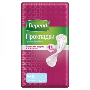 Прокладки урологические Depend Normal Plus Pad №12- цены в Ужгороде
