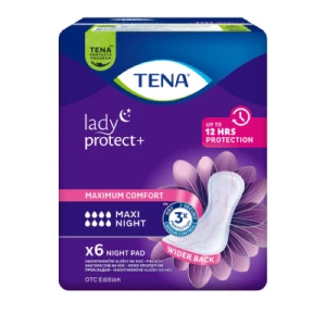 Прокладки урологічні TENA Lady Protect+Maxi Night №6- ціни у Івано - Франківську