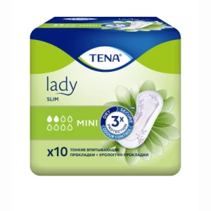 Прокладки урологические TENA Lady Slim Mini №10- цены в Киеве
