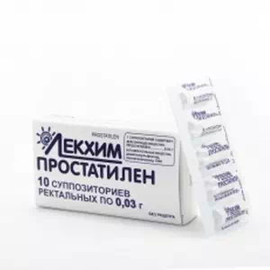 Простатилена суппозитории (свечи) 0.03г №10- цены в Днепре