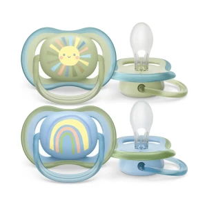 Пустышка силиконовая Philips Avent Ultra Air SCF085/58 ортодонтическая 0-6 месяцев, 2 шт- цены в Днепре