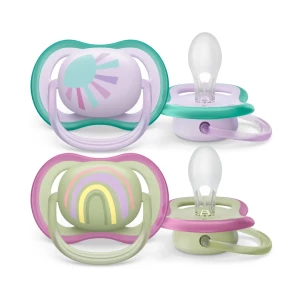 Пустышка силиконовая Philips Avent Ultra Air SCF085/59 ортодонтическая 0-6 месяцев, 2 шт- цены в Днепре