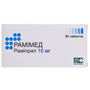 Інструкція до препарату Рамімед таблетки по 10 мг №30 (10х3)