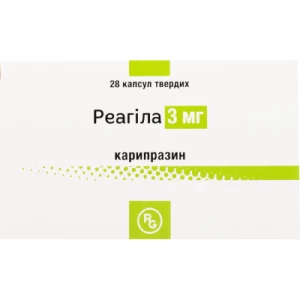 Реагіла капсули тверді по 3 мг №28- ціни у Покровську