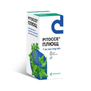 Ритоссе Плющ сироп 7 мг/мл флакон 100 мл №1- цены в Полтаве