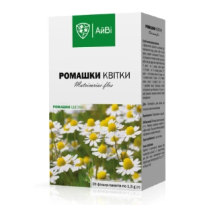 Ромашки квітки 1.5г фільтр-пакети №20 ТМ Айві- ціни у Першотравенську
