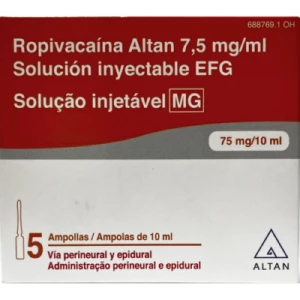 Ропивакаин-Виста раствор 7.5 мг/мл по 10 мл №5- цены в Днепре