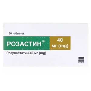 Розастин таблетки вкриті плівковою оболонкою 40мг №30- ціни у Дніпрі