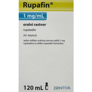 Рупафін/RUPAFIN розчин оральний 1мг/мл 120мл пляшка(об'єм 125мл)+шприц 5мл- ціни у Сумах