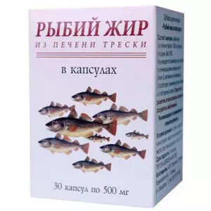Рыбий жир капс. (с печени трески) 0.5г №30 фл.- цены в Днепре